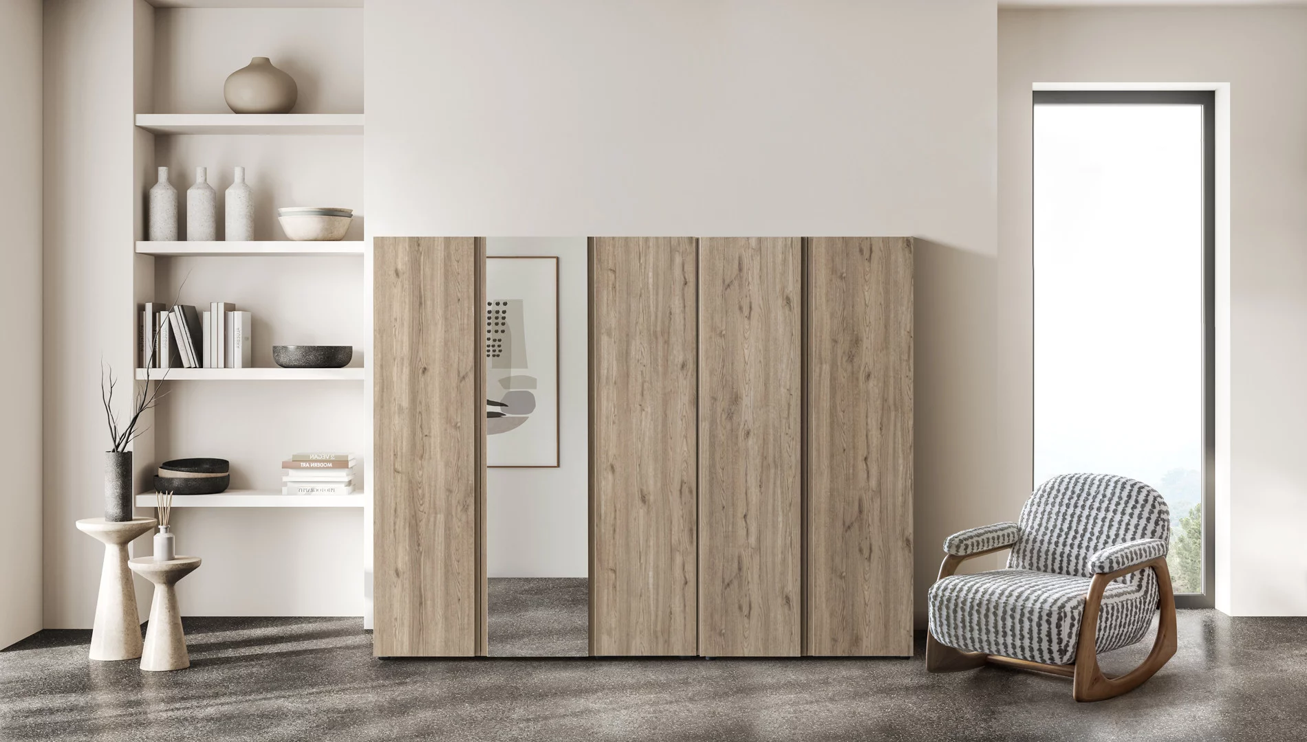 Bonn Oak 5 Kapılı Dolap